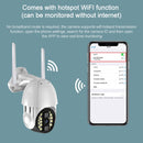 Q20 Outdoor Waterproof Mobile Phone Remotely Rotate Wireless WiFi HD Camera, Support Three Modes of Night Vision & Motion Detection Video / Alarm & Recording, EU Plug