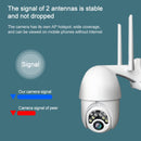 Q10 Outdoor Waterproof Mobile Phone Remotely Rotate Wireless WiFi 10 Lights IR Night Vision HD Camera, Support Motion Detection Video / Alarm & Recording, EU Plug