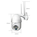 Q10 Outdoor Waterproof Mobile Phone Remotely Rotate Wireless WiFi 10 Lights IR Night Vision HD Camera, Support Motion Detection Video / Alarm & Recording, EU Plug