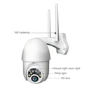 Q10 Outdoor Waterproof Mobile Phone Remotely Rotate Wireless WiFi 10 Lights IR Night Vision HD Camera, Support Motion Detection Video / Alarm & Recording, EU Plug