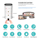 SriHome SH037 4.0 Million Pixel 2.4G+5G WiFi Waterproof Camera, Support Two-way Voice & TF Card & Motion Detection & Full Color Night Vision & AI Human Detection, US Plug