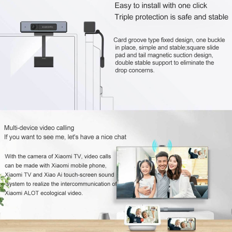 Original Xiaomi 1080P Mini USB TV Camera,Built-in dual microphones