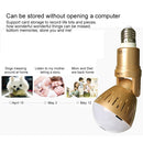 2.0 Megapixel Panoramic Universal Light Bulb Camera Mobile Phone Remote Installation Home Network HD Plug and Play V380 Monitoring