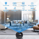 A12-5G 1080P Home Mini HD Infrared Night Vision 5G WiFi Video Camera with 16GB Memory Card(Black)