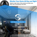 A12-5G 1080P Home Mini HD Infrared Night Vision 5G WiFi Video Camera with 16GB Memory Card(Black)