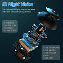 A12-5G 1080P Home Mini HD Infrared Night Vision 5G WiFi Video Camera with 16GB Memory Card(Black)