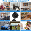 A12-5G 1080P Home Mini HD Infrared Night Vision 5G WiFi Video Camera with 16GB Memory Card(Black)