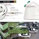 533W / A 3.6mm Lens Wide Angle HD Color 1500 TVL Cmos Sensor CCTV Home Surveillance Dome Camera, Support Day Night Vision(White)
