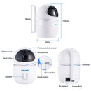 ESCAM QF009 H.264 1080P 355 Degree Panoramic WIFI IP Camera with EU Plug