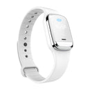 M20 Outdoor Ultrasonic Wave Mosquito Repellent Wristband with Clock & Body Temperature Test(White)