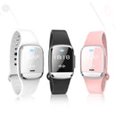 M20 Outdoor Ultrasonic Wave Mosquito Repellent Wristband with Clock & Body Temperature Test(Black)
