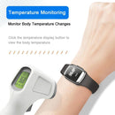 M20 Outdoor Ultrasonic Wave Mosquito Repellent Wristband with Clock & Body Temperature Test(Pink)