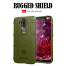 Shockproof Protector Cover Full Coverage Silicone Case for Nokia 8.1 / X7(Army Green)