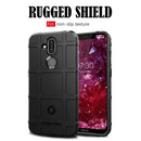Shockproof Protector Cover Full Coverage Silicone Case for Nokia 8.1 / X7(Black)