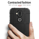 Shockproof Protector Cover Full Coverage Silicone Case for Nokia 8.1 / X7(Army Green)