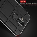 Shockproof Protector Cover Full Coverage Silicone Case for Nokia 8.1 / X7(Black)