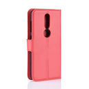 Litchi Texture Horizontal Flip Leather Case for Nokia 4.2, with Wallet & Holder & Card Slots (Red)