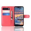 Litchi Texture Horizontal Flip Leather Case for Nokia 4.2, with Wallet & Holder & Card Slots (Red)