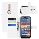 Litchi Texture Horizontal Flip Leather Case for Nokia 4.2, with Wallet & Holder & Card Slots (White)