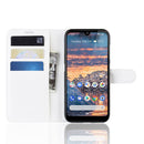 Litchi Texture Horizontal Flip Leather Case for Nokia 4.2, with Wallet & Holder & Card Slots (White)