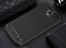 For Nokia 1 Brushed Texture Carbon Fiber Shockproof TPU Protective Back Case (Black)