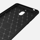 Brushed Texture Carbon Fiber Shockproof TPU Case for Nokia 2.1 (Grey)