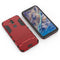 Shockproof PC + TPU Case for Nokia 8.1 / X7, with Holder(Red)