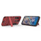 Shockproof PC + TPU Case for Nokia 8.1 / X7, with Holder(Red)