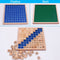 Wooden Montessori Teaching Aids Math 1 - 100 Consecutive Numbers Counting Board Plate Toy