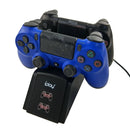 iplay Dual Port Charging Dock Station Stand / Controller Charging Stand for For Sony Playstation 4 PS4 & Slim PS4 Pro with LED Display Indicator Screen(Black)