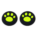 4 PCS Cute Cat Paw Silicone Protective Cover for PS4 / PS3 / PS2 / XBOX360 / XBOXONE / WIIU Gamepad Joystick(Green)