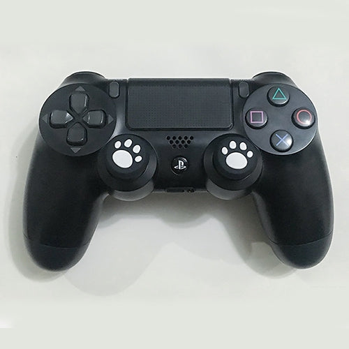 4 PCS Cute Cat Paw Silicone Protective Cover for PS4 / PS3 / PS2 / XBOX360 / XBOXONE / WIIU Gamepad Joystick(Green)