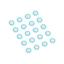 20 PCS Luminous Silicone Protective Cover for PS4 / PS3 / PS2 / XBOX360 / XBOXONE / WIIU Gamepad Joystick(Blue)