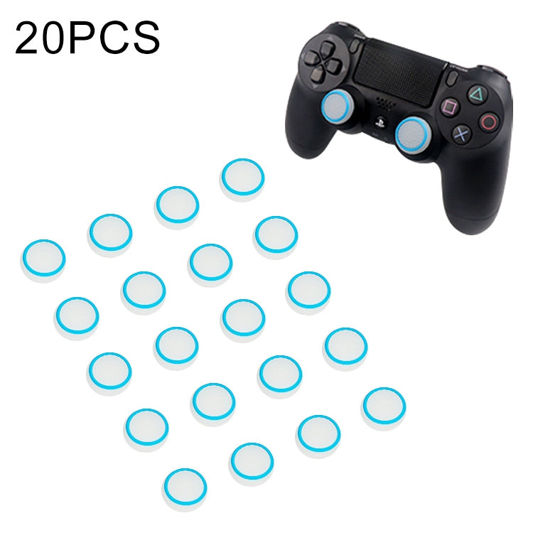 20 PCS Luminous Silicone Protective Cover for PS4 / PS3 / PS2 / XBOX360 / XBOXONE / WIIU Gamepad Joystick(Blue)