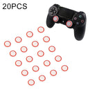 20 PCS Luminous Silicone Protective Cover for PS4 / PS3 / PS2 / XBOX360 / XBOXONE / WIIU Gamepad Joystick(Red)