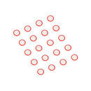 20 PCS Luminous Silicone Protective Cover for PS4 / PS3 / PS2 / XBOX360 / XBOXONE / WIIU Gamepad Joystick(Red)