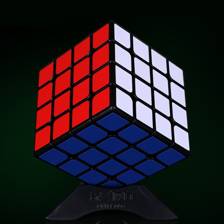 Moyu QIYI M Series Magnetic Speed Magic Cube Four Layers Cube Puzzle Toys (Black)