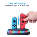 MB-BK002 Game Controller Charger Charging Dock 4-port Light-emitting Charger for Nintendo Switch Joy-Con