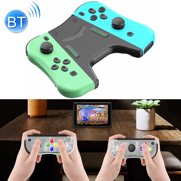 SP-5088ZJ For Switch Joy-con Left and Right Wireless Bluetooth GamePad Game Handle Controller(Blue Green)