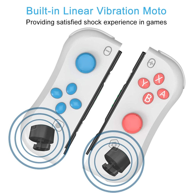 SP-5088ZJ For Switch Joy-con Left and Right Wireless Bluetooth GamePad Game Handle Controller(Light Grey)