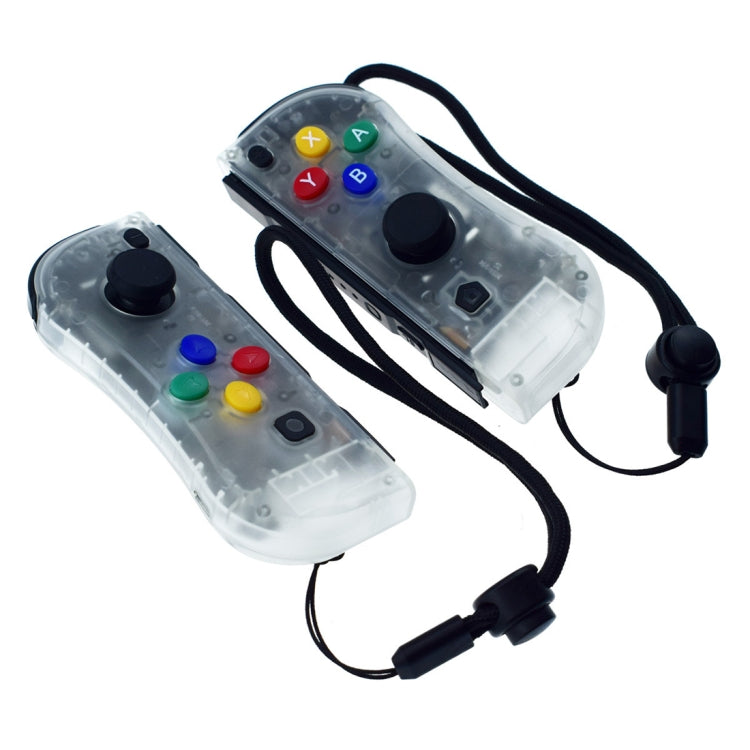 SP-5088ZJ For Switch Joy-con Left and Right Wireless Bluetooth GamePad Game Handle Controller(Transparent)
