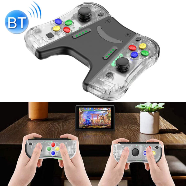 SP-5088ZJ For Switch Joy-con Left and Right Wireless Bluetooth GamePad Game Handle Controller(Transparent)