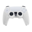 Leather Texture Silicone Protective Case For PS5(White)