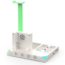 IPEGA PG-SW036 For Nintendo Switch Joy-Con Pro Multi-function Charging Cooling Base Handle Charging Base with Indicator NS Disc Earphone Storage Rack(White)