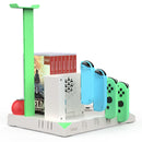 IPEGA PG-SW036 For Nintendo Switch Joy-Con Pro Multi-function Charging Cooling Base Handle Charging Base with Indicator NS Disc Earphone Storage Rack(White)