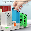 IPEGA PG-SW036 For Nintendo Switch Joy-Con Pro Multi-function Charging Cooling Base Handle Charging Base with Indicator NS Disc Earphone Storage Rack(Black)