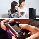 Transparent Wireless Bluetooth Game Handle Controller with Lamp for PS4, US Version(Blue)