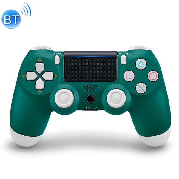For PS4 Wireless Bluetooth Game Controller Gamepad with Light, EU Version(Green)