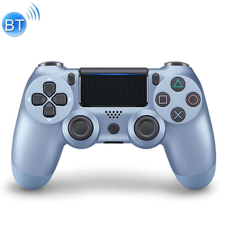 For PS4 Wireless Bluetooth Game Controller Gamepad with Light, EU Version(Blue)