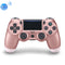 For PS4 Wireless Bluetooth Game Controller Gamepad with Light, EU Version(Rose Gold)
